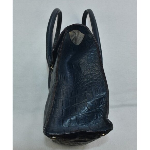 Kate Spade Valley Sinclair Orchard Shoulderbag Navy Leather Embossed Croc -Flaws - Picture 7 of 16